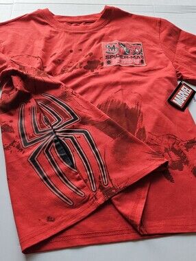Marvel Spider-Man Red Graphic Tee for Men